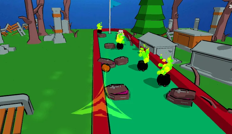 MiniGolf Madness: Halloween [MOD: безлимитные мячи и открыты все уровни] — Скачать бесплатно (APK) — скриншот 1
