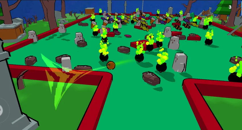 MiniGolf Madness: Halloween [MOD: безлимитные мячи и открыты все уровни] — Скачать бесплатно (APK) — скриншот 2