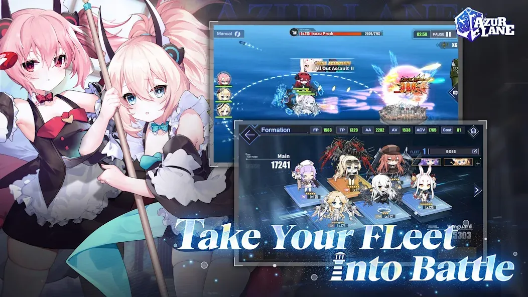 Azur Lane [MOD: неограниченные ресурсы и усиленный флот] (Бесплатно / APK) — скриншот 3