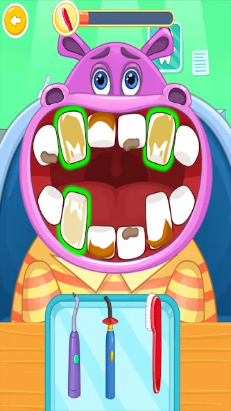 Children's doctor : dentist [MOD: бесплатное лечение и все инструменты] на Андроид — скриншот 1