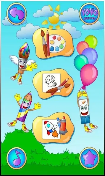Скачать Coloring pages [MOD: разблокированы все раскраски и инструменты] на телефон — скриншот 1