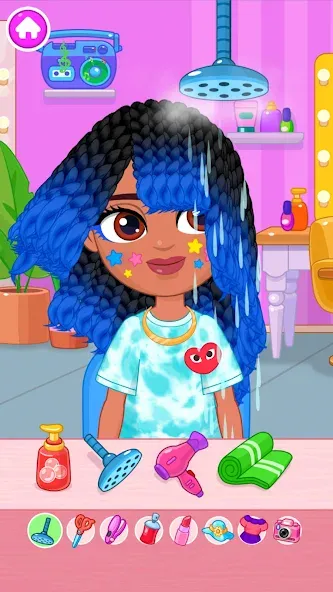 Взломанная Hair salon [MOD: безлимитные монеты и всё открыто] на Андроид — скриншот 5