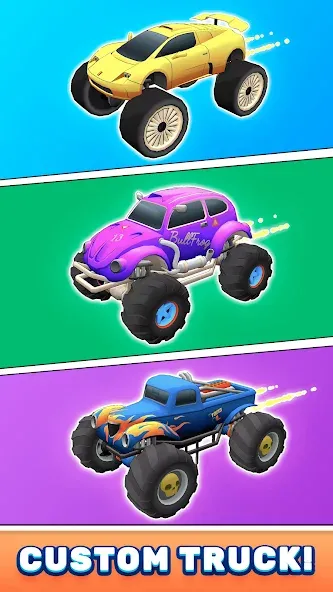 Monster Truck Rampage [MOD: безлимитные деньги и усиленные машины] — Скачать бесплатно (APK) — скриншот 4