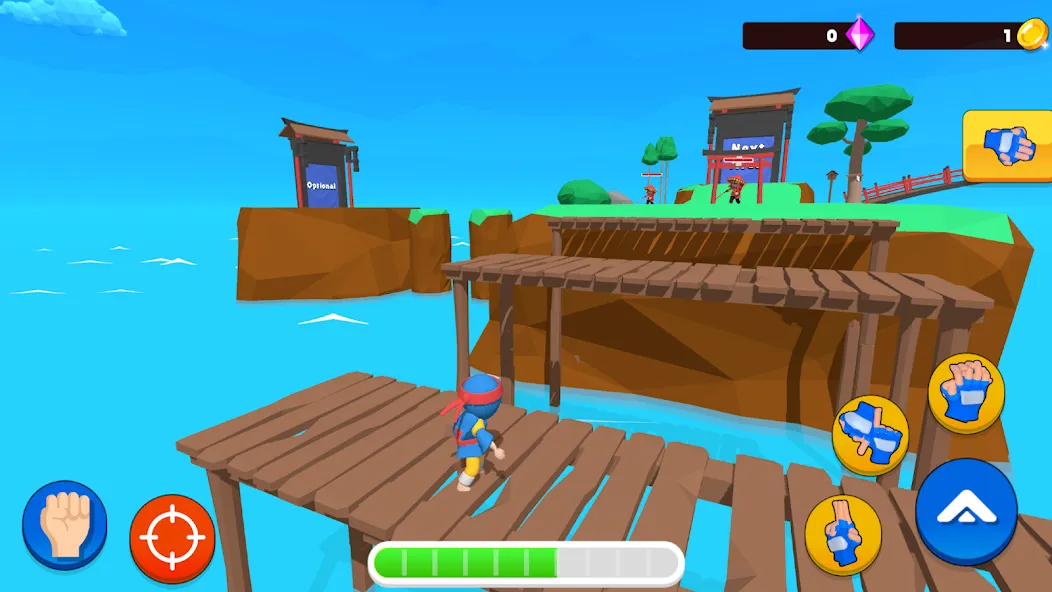 Скачать взлом Ninja World Adventure [MOD: безлимитные монеты и открытые уровни] — скриншот 5