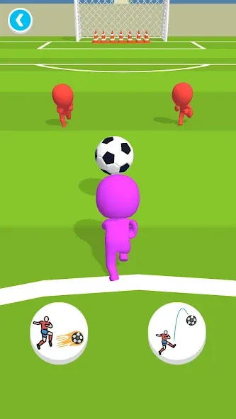 Взломанная Soccer Runner [MOD: без рекламы и бесконечные монеты] на Андроид — скриншот 1