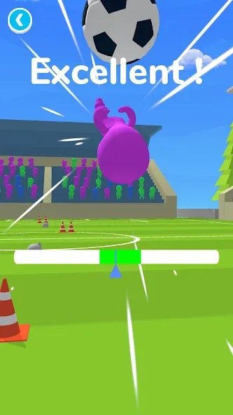 Взломанная Soccer Runner [MOD: без рекламы и бесконечные монеты] на Андроид — скриншот 3