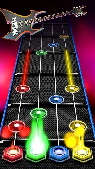 Скачать Guitar Band: Rock Battle [MOD: безлимитные деньги и все песни открыты] на телефон — скриншот 1