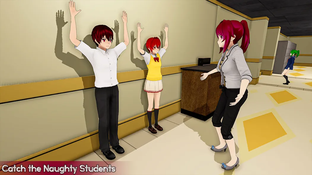 Скачать взлом Anime Girl School Teacher 3D [MOD: безлимитные деньги и все персонажи] — скриншот 3