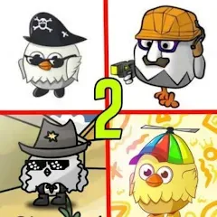 Скачать взлом Угадай ютубера Chicken Gun 2 [MOD: открыты все персонажи и скины]