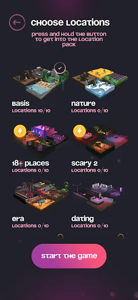 Взломанная Spyfall - party game [MOD: открыты все локации и роли] на Андроид — скриншот 3