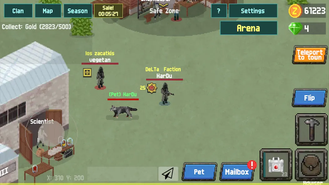 Скачать взлом Zombix Online [MOD: много денег и ресурсов] — скриншот 1