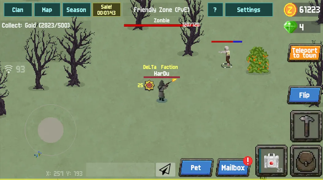 Скачать взлом Zombix Online [MOD: много денег и ресурсов] — скриншот 3