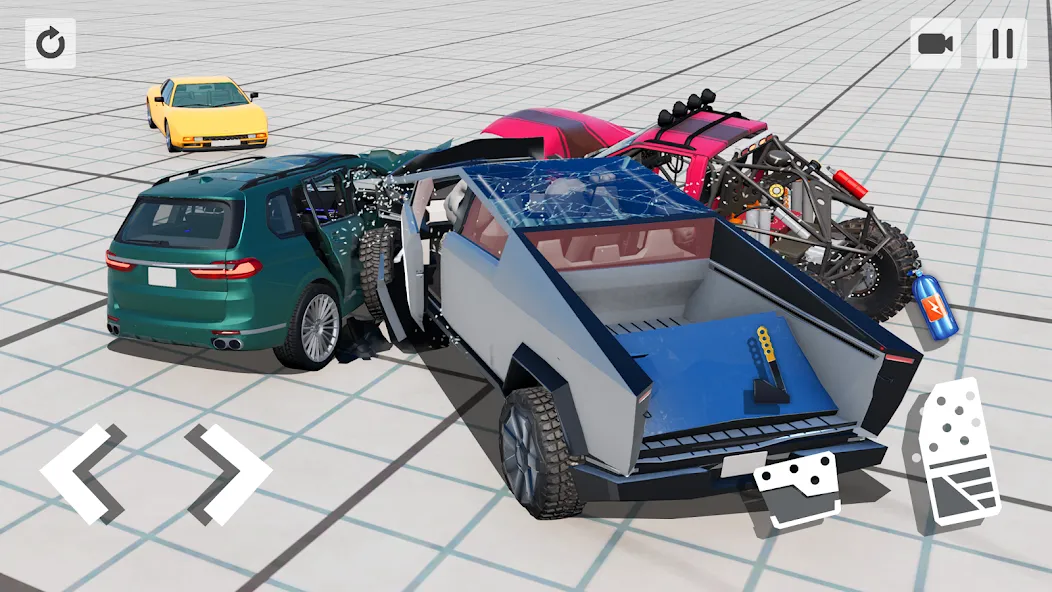 Взломанная Car Crash Game [MOD: разблокированы все машины и трассы] на Андроид — скриншот 4