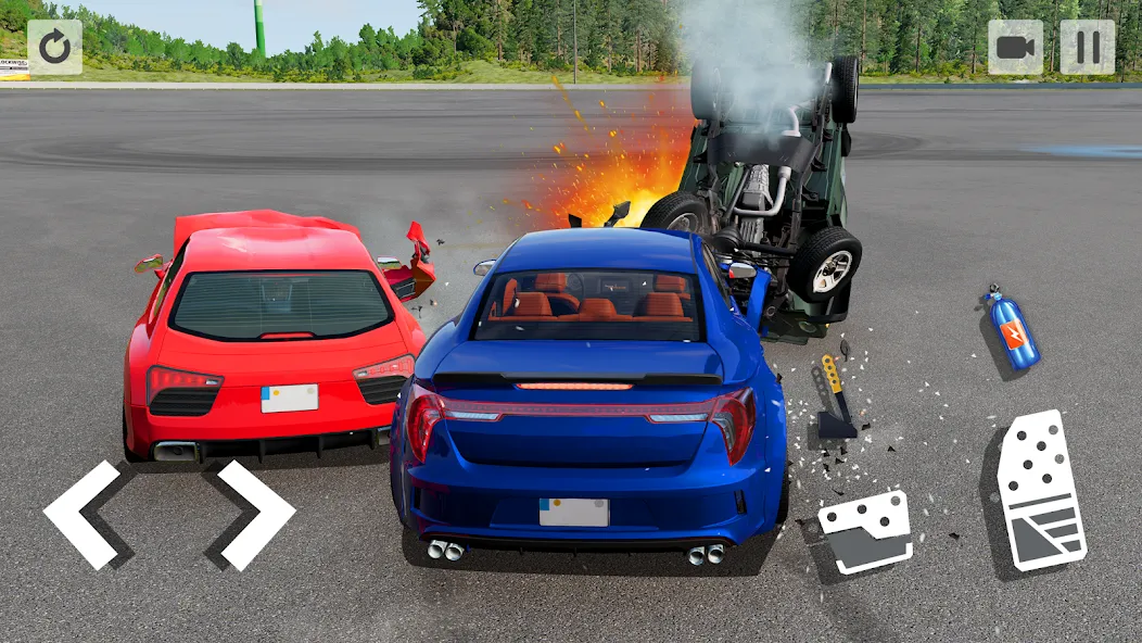 Взломанная Car Crash Game [MOD: разблокированы все машины и трассы] на Андроид — скриншот 5