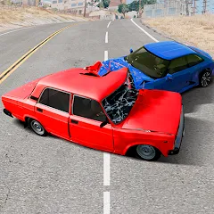 Взломанная Car Crash Game [MOD: разблокированы все машины и трассы] на Андроид