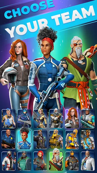 Скачать взлом Zombie Horde: Heroes FPS & RPG [MOD: безлимитные ресурсы и все герои] — скриншот 1