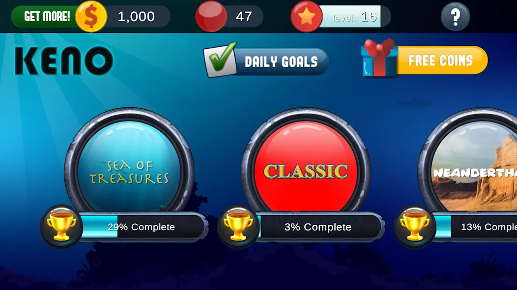 A Keno Game [MOD: безлимитные монеты и выигрышные числа] на Андроид — скриншот 2