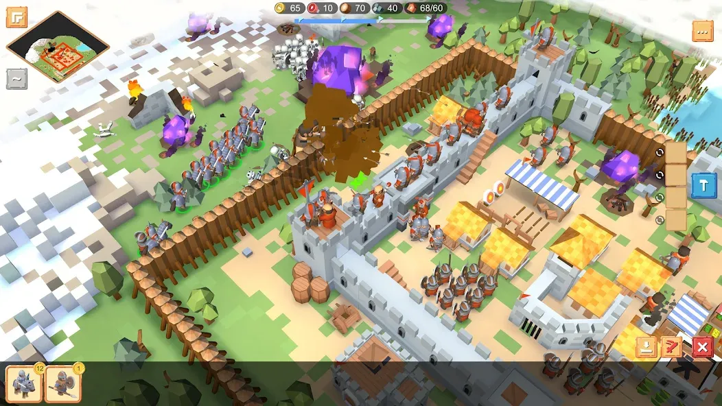 Скачать взлом RTS Siege Up! - Medieval War [MOD: безлимитные ресурсы и открыты все уровни] — скриншот 4