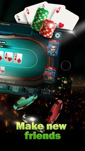 Скачать взлом Live Poker Tables–Texas holdem [MOD: безлимитные фишки и все столы] — скриншот 2