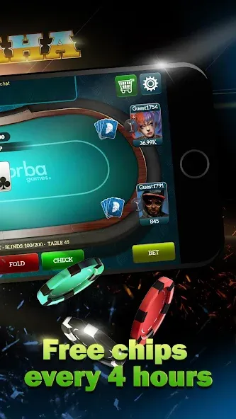Скачать взлом Live Poker Tables–Texas holdem [MOD: безлимитные фишки и все столы] — скриншот 4