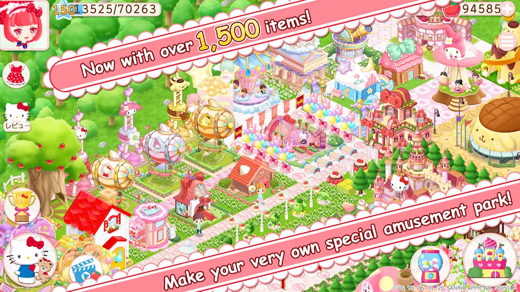 Взломанная HelloKittyWorld2 Sanrio Kawaii [MOD: безлимитные монеты и открытые предметы] на Андроид — скриншот 2