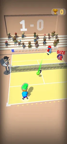 Взломанная Deuce Hit! (Tennis] [MOD: безлимитные теннисные мячи и энергия] на Андроид — скриншот 3