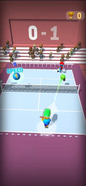 Взломанная Deuce Hit! (Tennis] [MOD: безлимитные теннисные мячи и энергия] на Андроид — скриншот 5