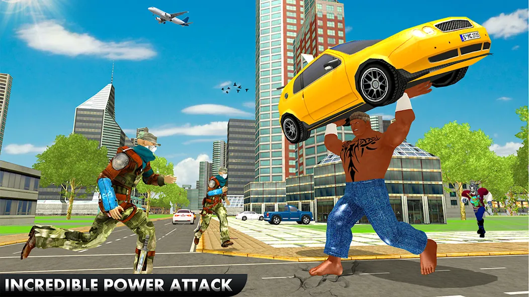 Скачать взлом Black Monster Hero City Battle [MOD: безлимитное здоровье и мощные атаки] — скриншот 3