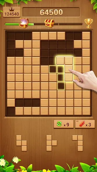 Wood Block Puzzle Addictive [MOD: безлимитные подсказки и бустеры] последняя версия — скриншот 4