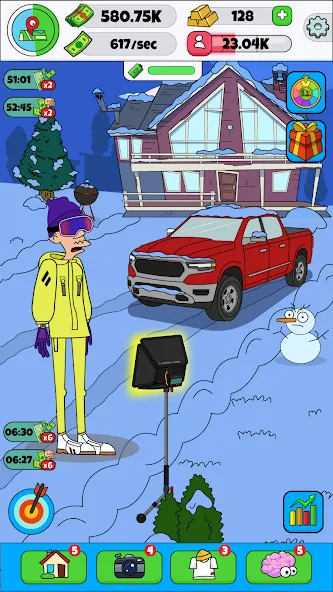 Lamar - Idle Vlogger [MOD: безлимитные деньги и алмазы] (Бесплатно / APK) — скриншот 5