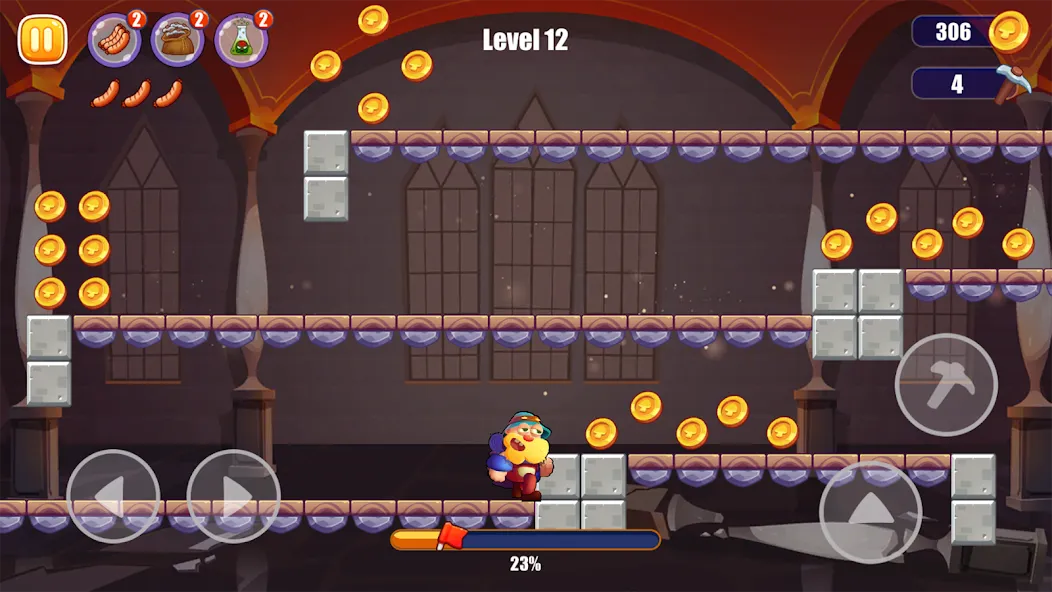 Взломанная Miner's World: Super Run Game [MOD: безлимитные монеты и открытые уровни] на Андроид — скриншот 4
