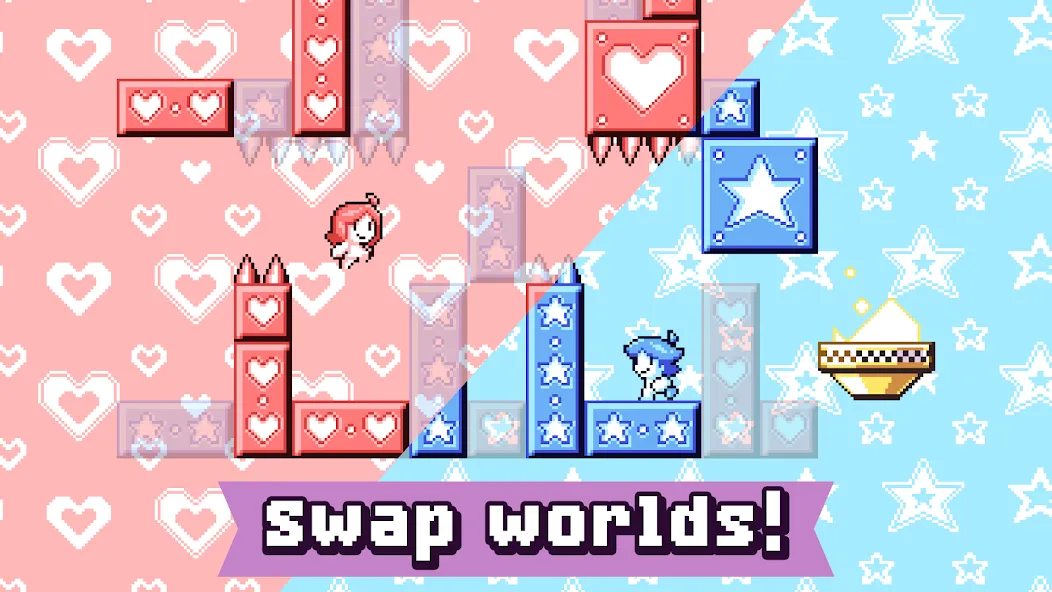 Heart Star [MOD: новые уровни и бесконечные жизни] последняя версия — скриншот 1