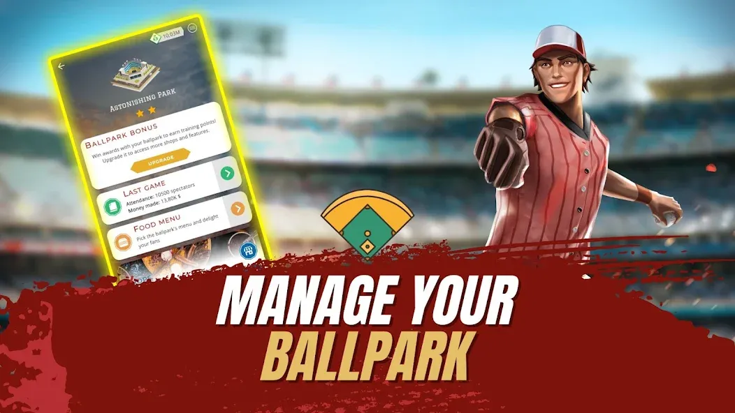 Astonishing Baseball Manager [MOD: безлимитные деньги и все функции] (Бесплатно / APK) — скриншот 4