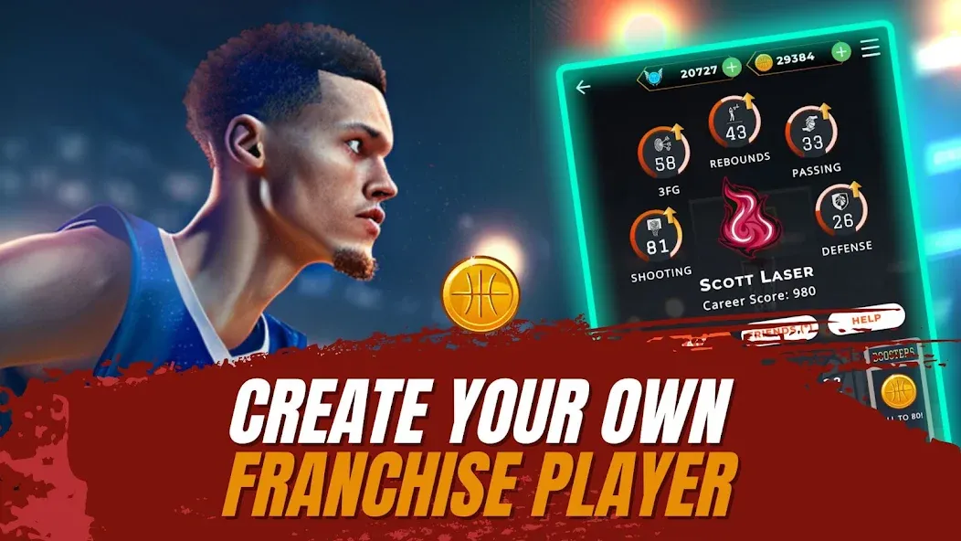 Скачать Astonishing Basketball Manager [MOD: безлимитные деньги и ресурсы] на телефон — скриншот 2