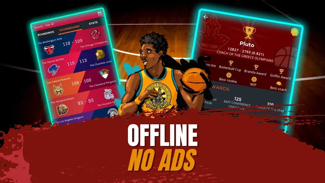 Скачать Astonishing Basketball Manager [MOD: безлимитные деньги и ресурсы] на телефон — скриншот 4
