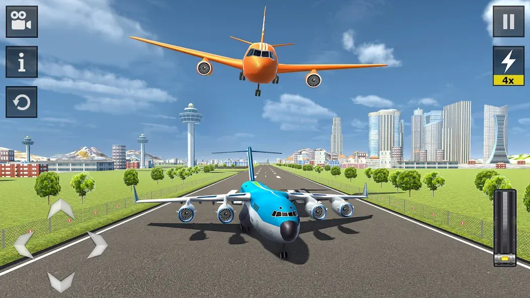 Flight Simulator - Plane Games [MOD: безлимитное топливо и все самолёты] последняя версия — скриншот 2
