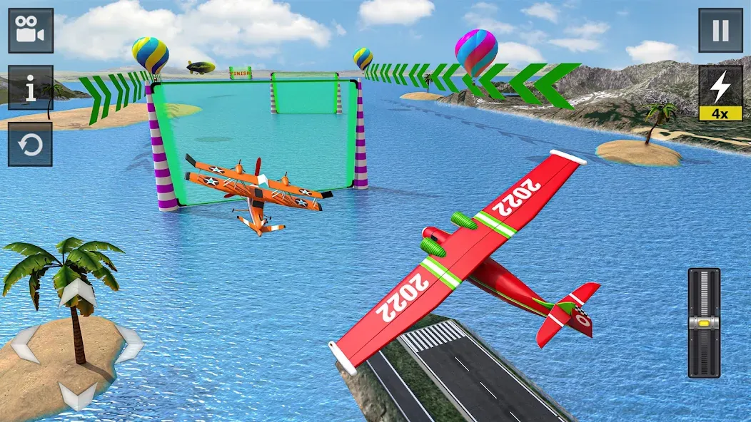 Flight Simulator - Plane Games [MOD: безлимитное топливо и все самолёты] последняя версия — скриншот 3