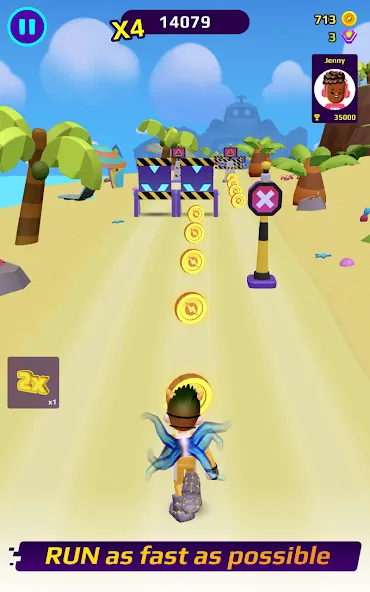 Взломанная PKXD Runner [MOD: безлимитные монеты и открыты скины] на Андроид — скриншот 1