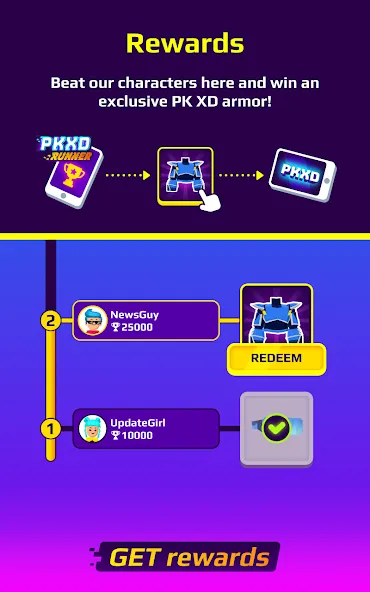 Взломанная PKXD Runner [MOD: безлимитные монеты и открыты скины] на Андроид — скриншот 4