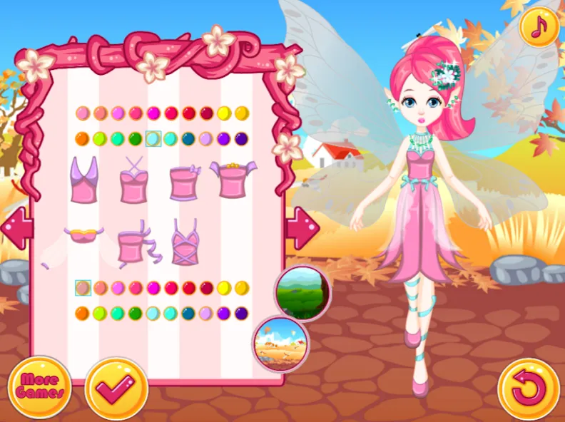 Скачать взлом Fairy Dress Up - Girls Games [MOD: все наряды и аксессуары открыты] — скриншот 2