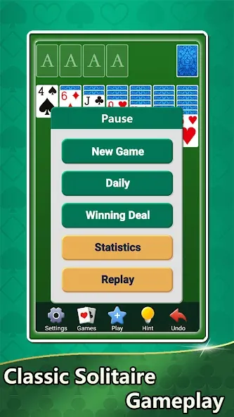 Скачать Aged Solitaire Collection [MOD: без рекламы и всё разблокировано] на телефон — скриншот 2