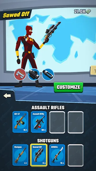 Скачать взлом Agent Action - Spy Shooter [MOD: бесконечные патроны и все оружие] — скриншот 5