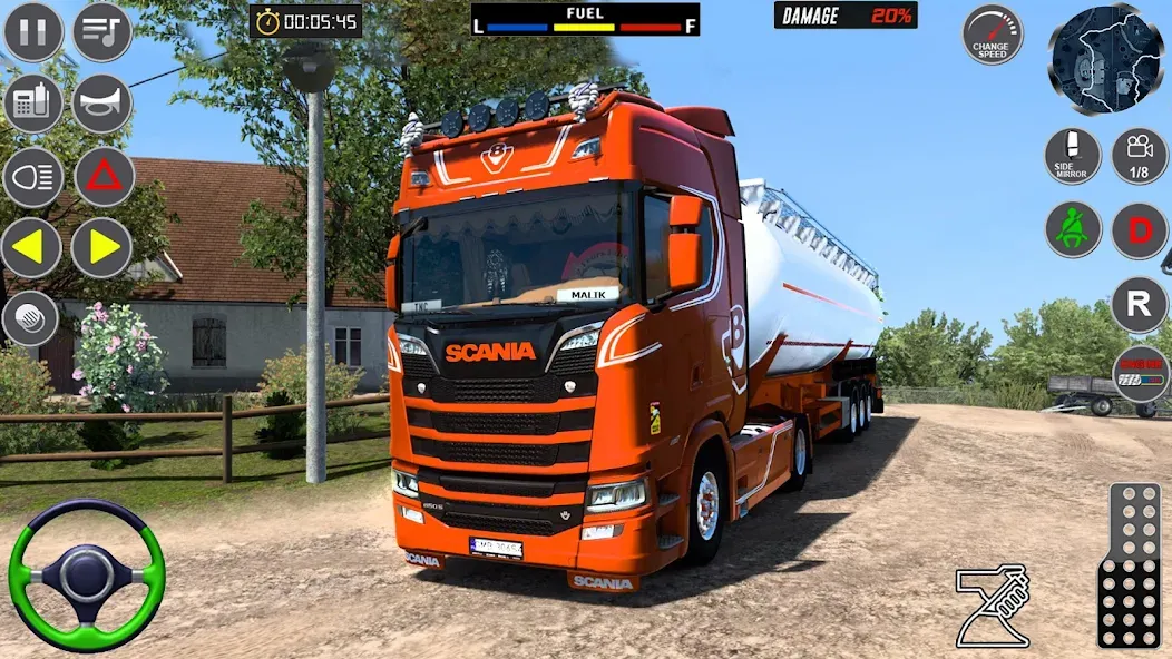 Взломанная Oil Tanker Transport Simulator [MOD: безлимитные деньги и топливо] на Андроид — скриншот 2