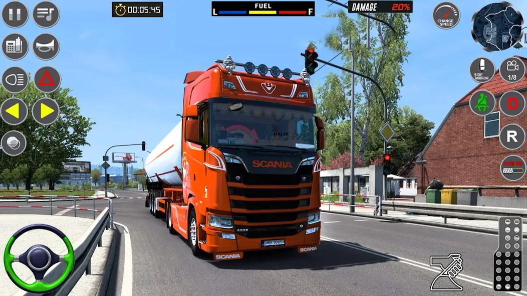 Взломанная Oil Tanker Transport Simulator [MOD: безлимитные деньги и топливо] на Андроид — скриншот 5