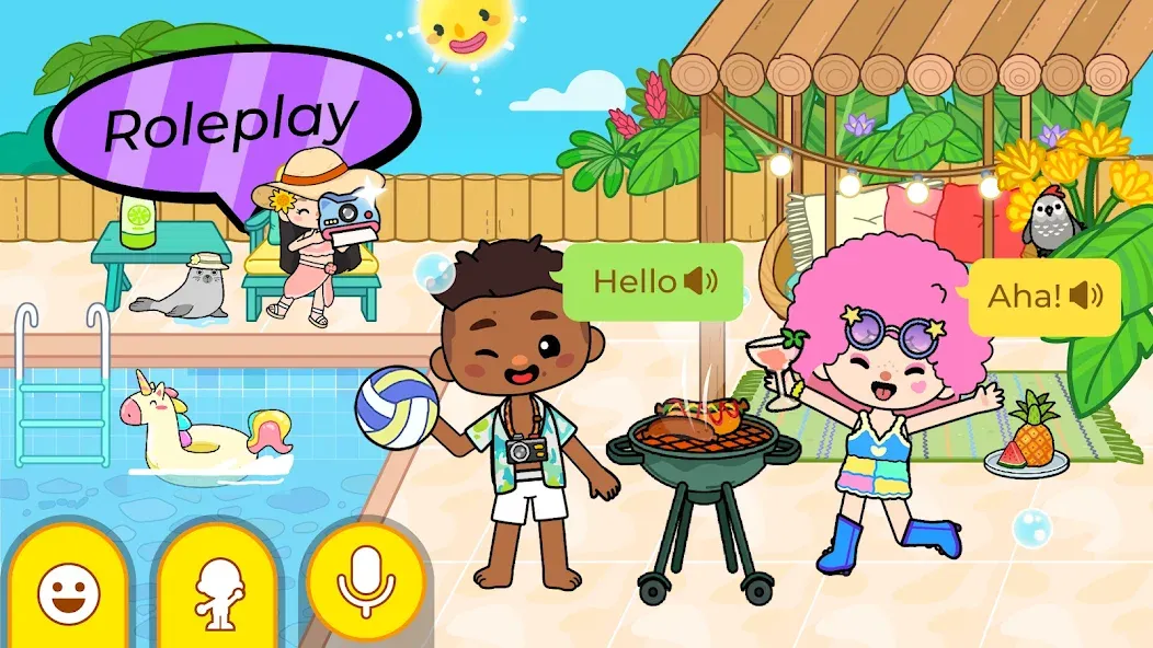 Aha World: Baby Care [MOD: разблокированы все предметы и локации] на Андроид — скриншот 3