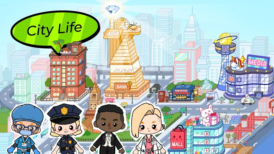 Aha World: Baby Care [MOD: разблокированы все предметы и локации] на Андроид — скриншот 4