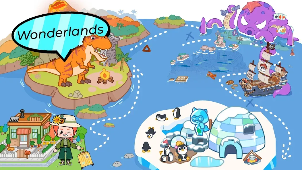 Aha World: Baby Care [MOD: разблокированы все предметы и локации] на Андроид — скриншот 5
