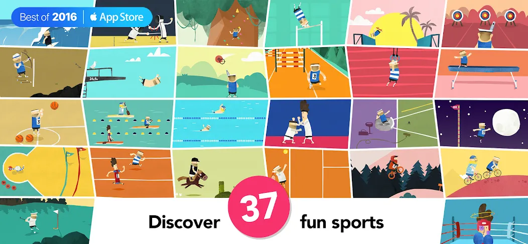 Fiete Sports - 37 Sport Games [MOD: открыты все спортивные игры] — Скачать бесплатно (APK) — скриншот 1