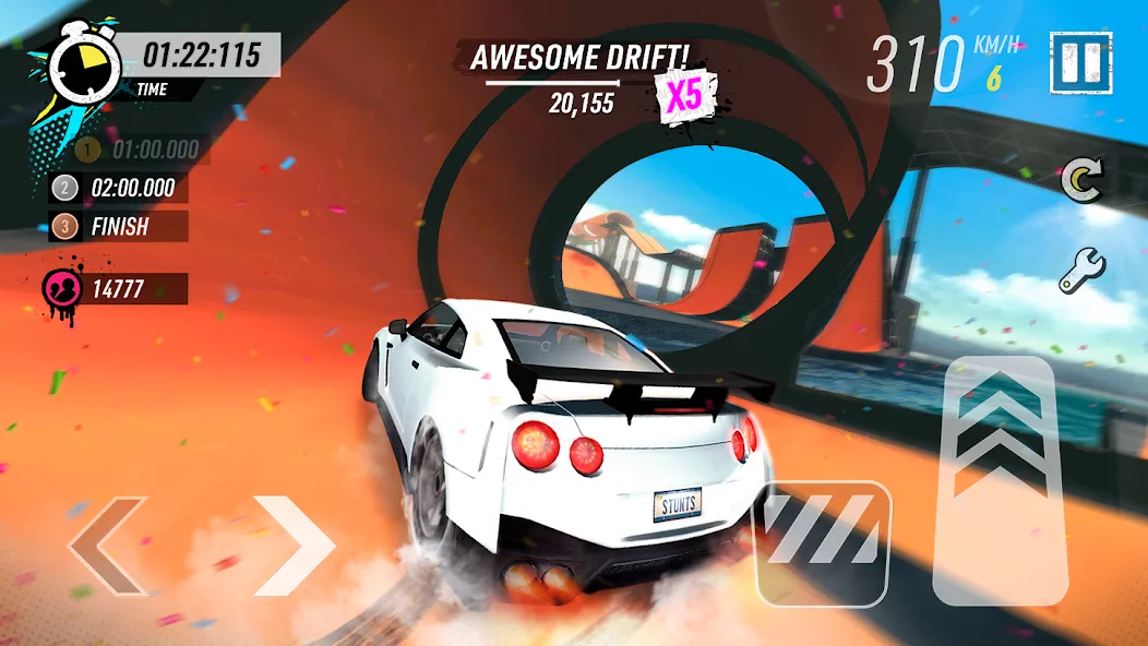 Car Stunt Races: Mega Ramps [MOD: безлимитные деньги и все машины открыты] последняя версия — скриншот 1