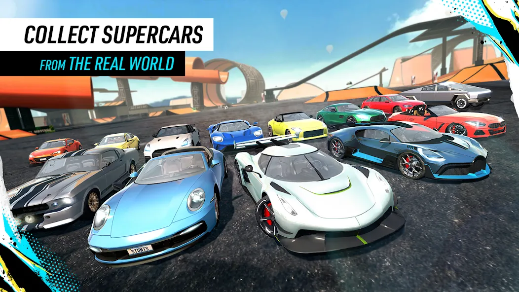 Car Stunt Races: Mega Ramps [MOD: безлимитные деньги и все машины открыты] последняя версия — скриншот 5